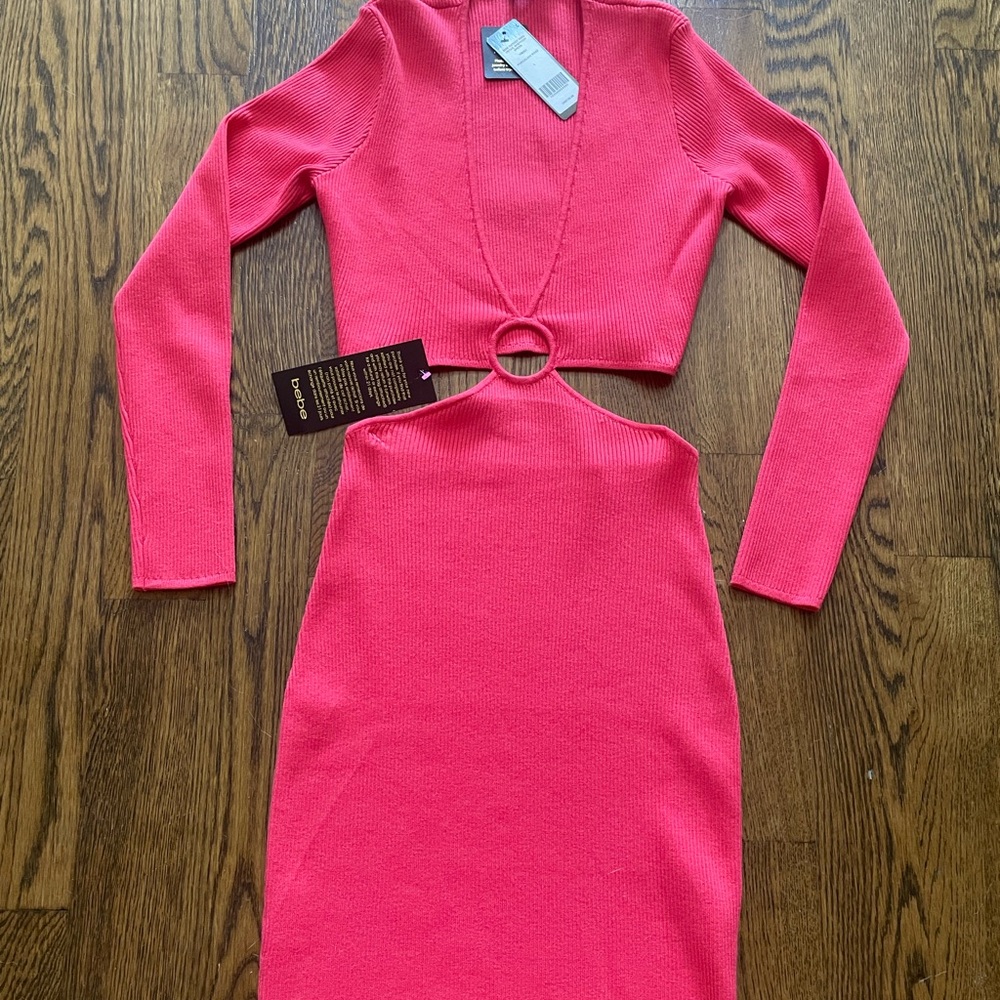 Bebe Porcelain Rose Bodycon Dress